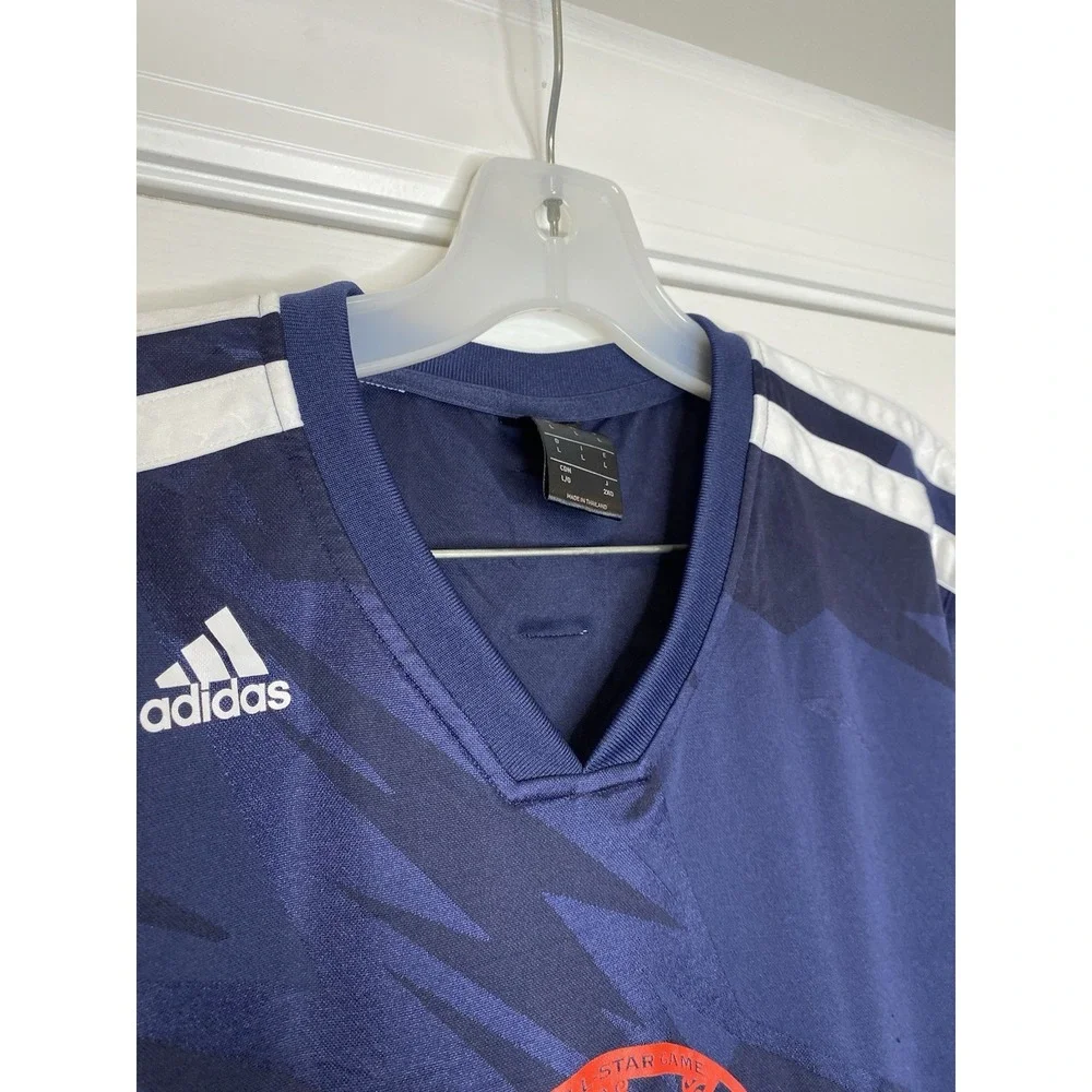Adidas Men's NBA All Star Nola 2014 Pullover Jersey Shirt Blue Size Large *Read*